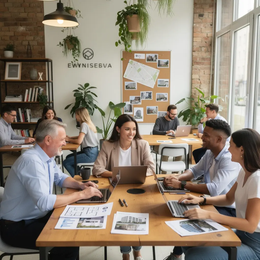 Online ingatlan tanfolyam résztvevői, akik aktívan jegyzetelnek az előadáson.
