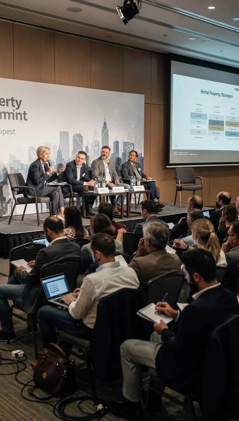 Ingatlan vásárlás és befektetés bemutatója, ahol különböző stratégiák láthatók.